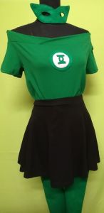 Kids Costumes to Hire - Green Lantern - Girl (top, skirt, leggings, mask)